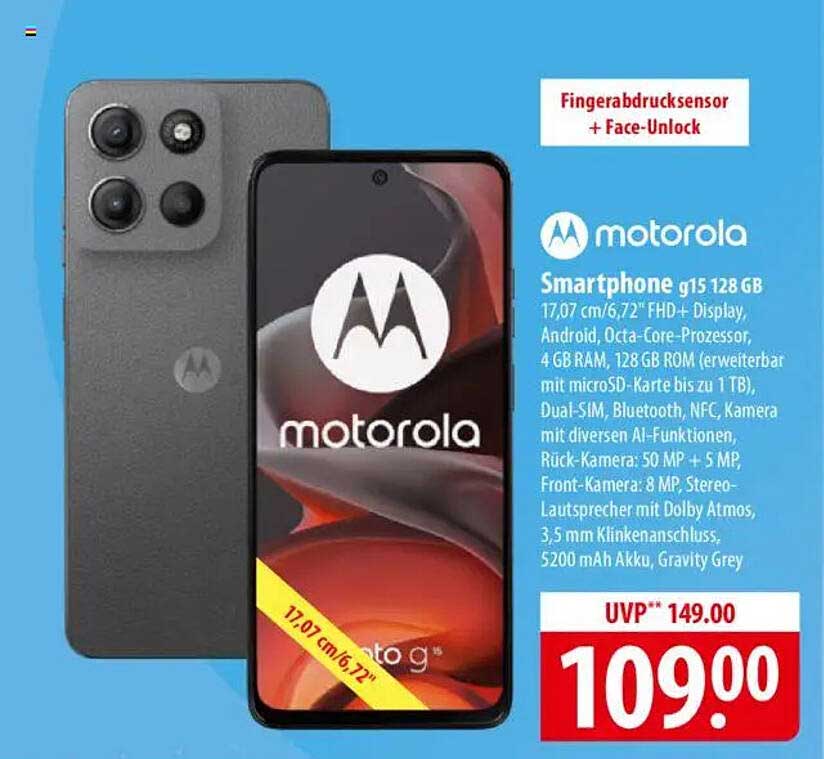 Smartphone g15 128 GB