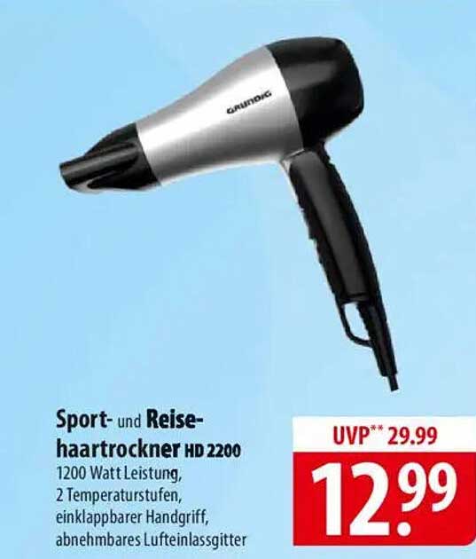 Sport- und Reisehaartrockner HD 2200