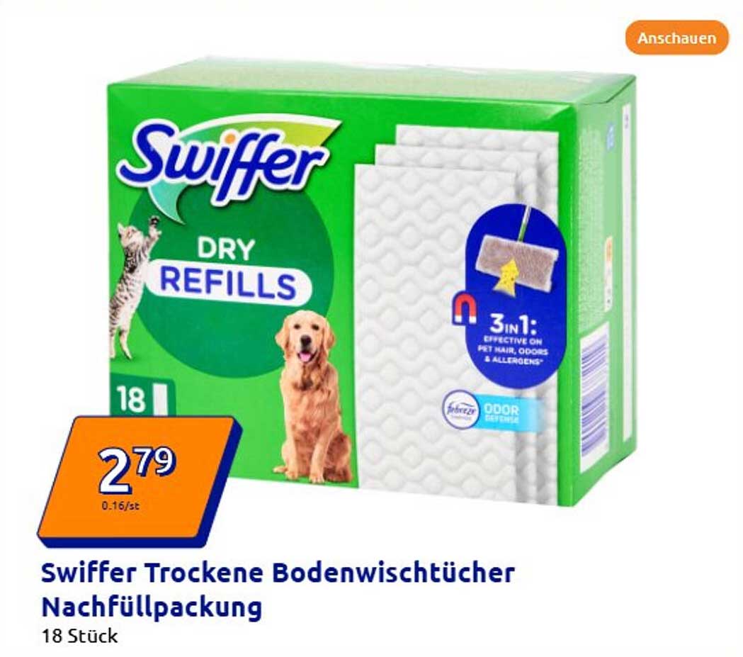 Swiffer Trockene Bodenwischtücher Nachfüllpackung 18 Stück