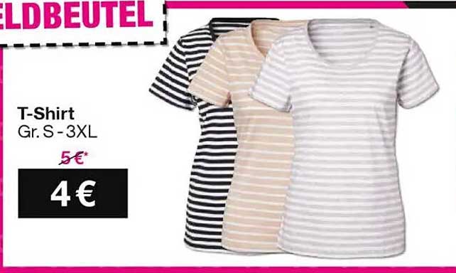 T-Shirt Gr. S - 3XL für nur 4€