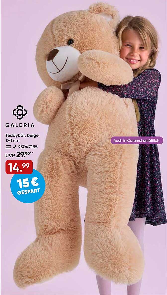 Teddybar, beige 120 cm