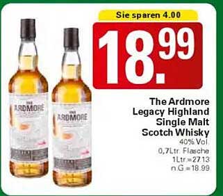 The Ardmore Legacy Highland Single Malt Scotch Whisky