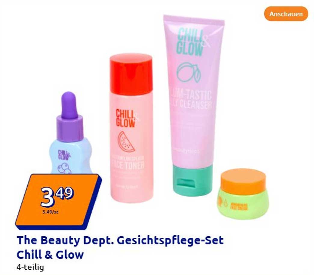 The Beauty Dept. Gesichts­pflege-Set Chill & Glow - 4-teilig