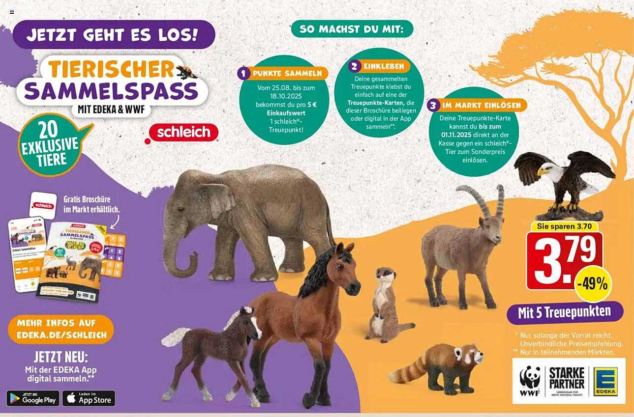 Tierischer Sammelpass mit Schleich - Exklusive Tiere