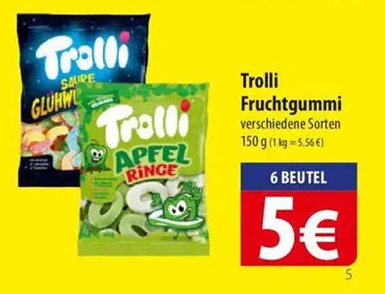 Trolli Fruchtgummi verschiedene Sorten 150 g (1 kg = 5,66 €)