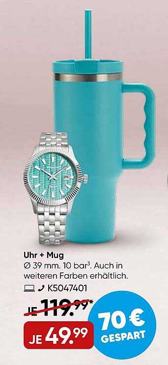 Uhr + Mug - Jetzt zum Aktionspreis!