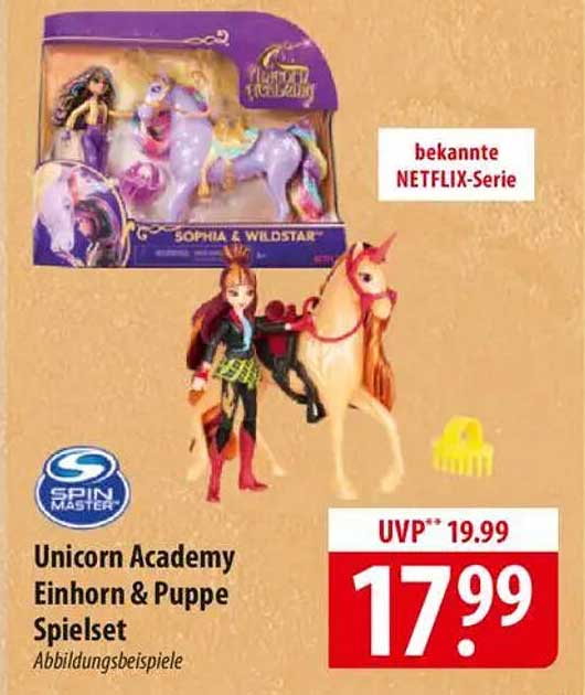 Unicorn Academy Einhorn & Puppe Spielset