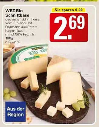 WEZ Bio Schnittkäse