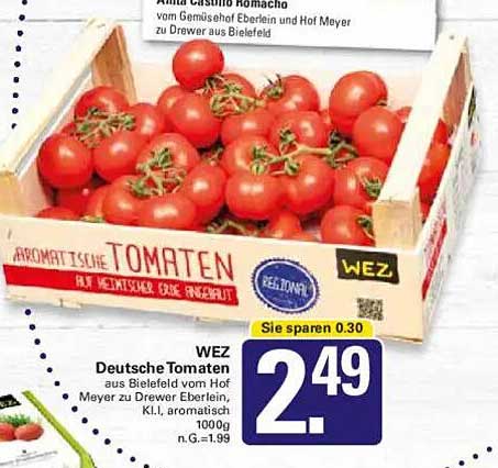 WEZ Deutsche Tomaten 1000g
