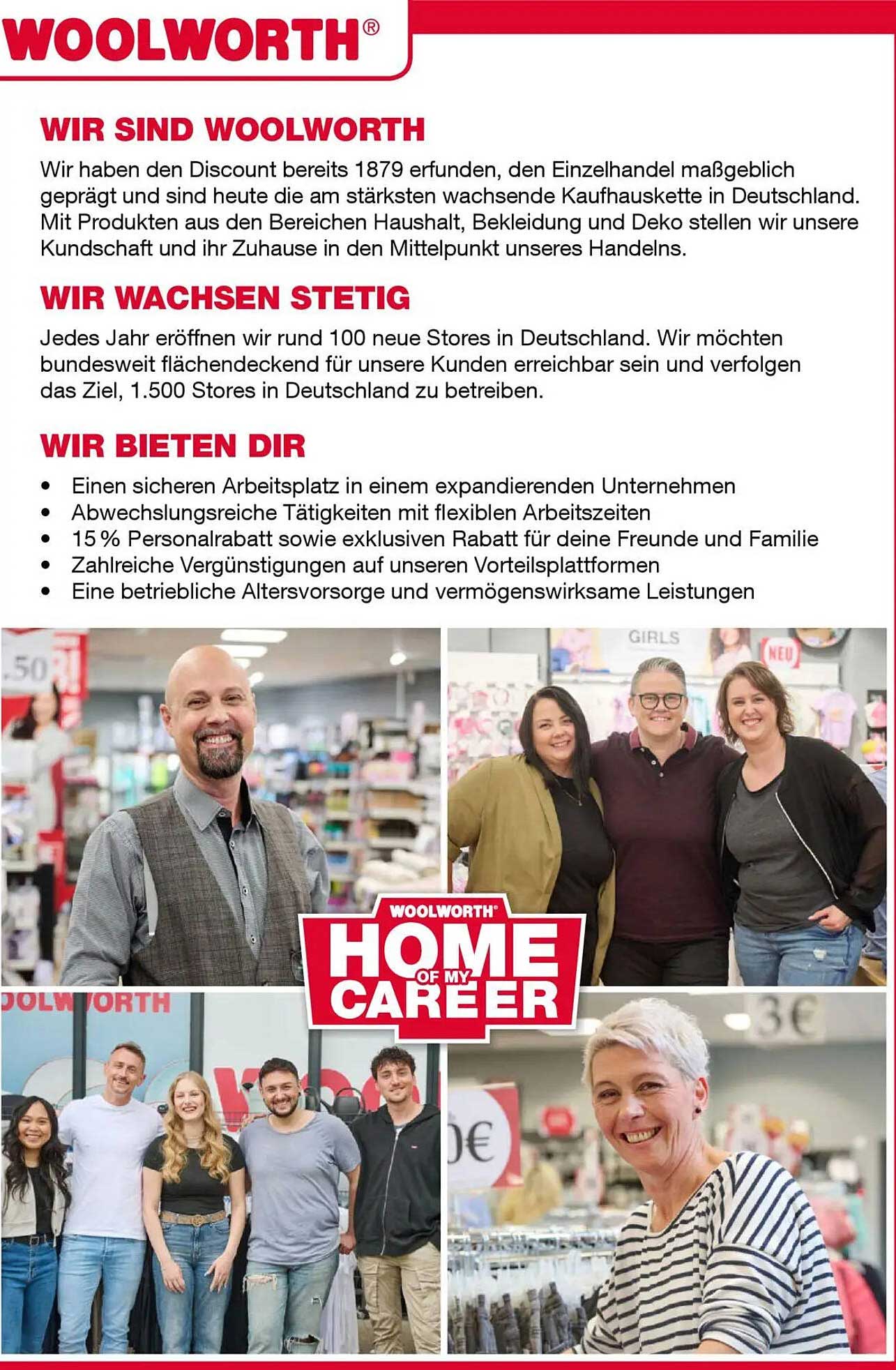 Woolworth - Spannende Karrierechancen und attraktive Mitarbeiterangebote
