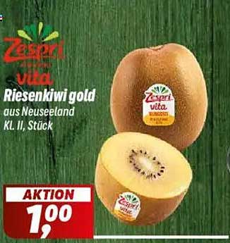 Zespri Vita Riesenkiwi Gold aus Neuseeland KL II, Stück