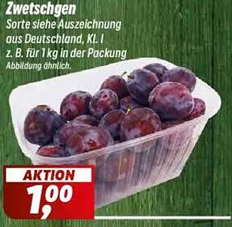 Zwetschgen - Sorten aus Deutschland, Kl. I