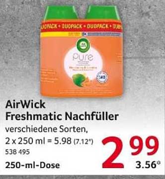 AirWick Freshmatic Nachfüller verschiedene Sorten