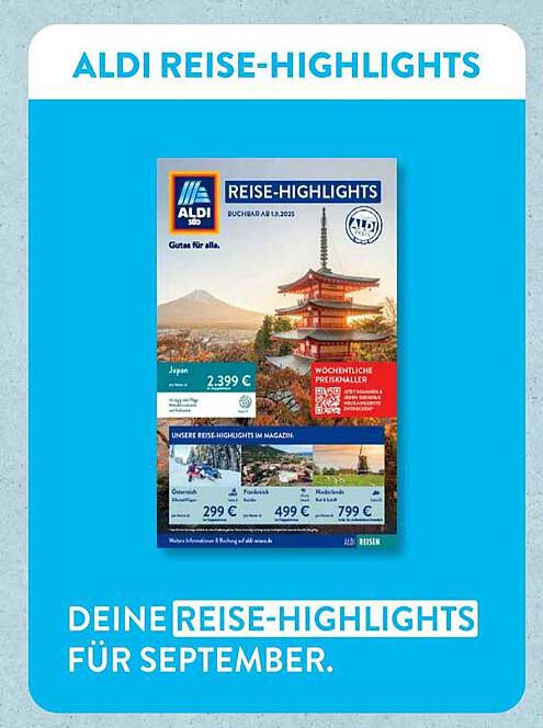 ALDI Reise-Highlights für September