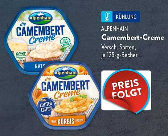 ALPENHAIN Camembert-Creme - Verschiedene Sorten, je 125-g-Becher