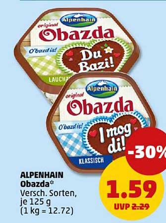 ALPENHAIN Obazda - Verschiedene Sorten, je 125 g