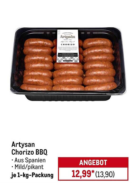 Artysan Chorizo BBQ – Aus Spanien, Mild/Pikant