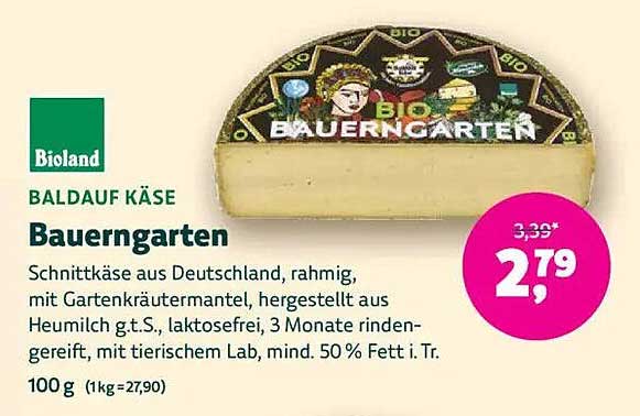 Baldauf Käse Bauergarten