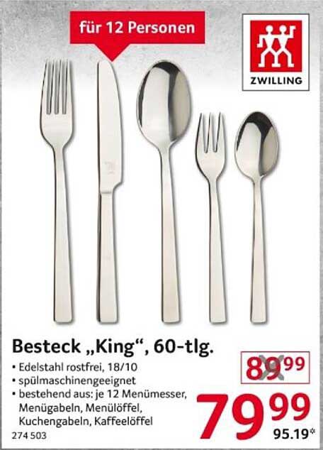 Besteck "King", 60-tlg.