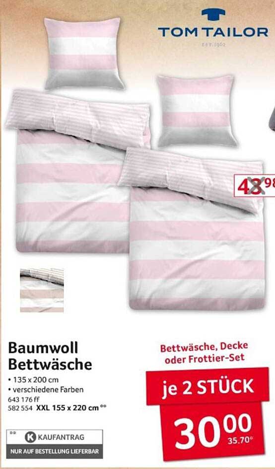 Bettwäsche von TOM TAILOR – Baumwoll Bettwäsche
