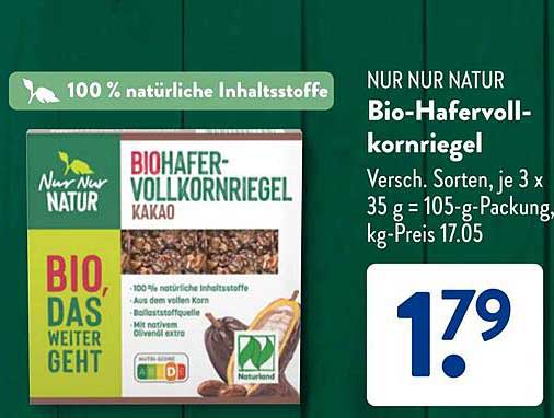 Bio-Hafervollkornriegel Kakao