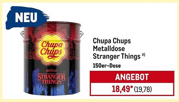 Chupa Chups Metalldose Stranger Things 150er-Dose