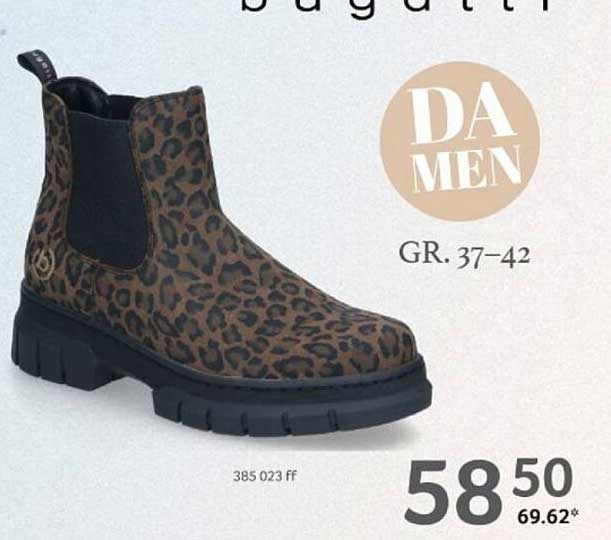 Damen Boots von Bugatti in Leoparden-Optik