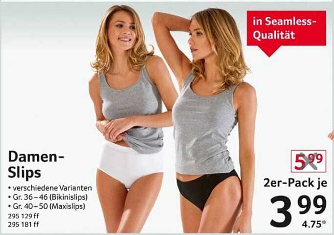 Damen-Slips in Seamless-Qualität - 2er-Pack zum Sonderpreis