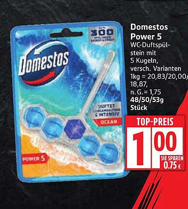 Domestos Power 5 WC-Duftspülstein mit 5 Kugeln, verschiedene Varianten