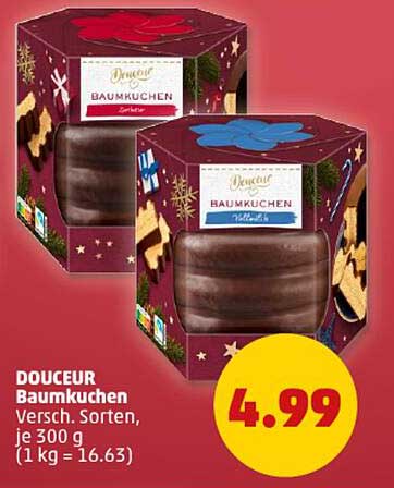 DOUCEUR Baumkuchen Versch. Sorten, je 300 g
