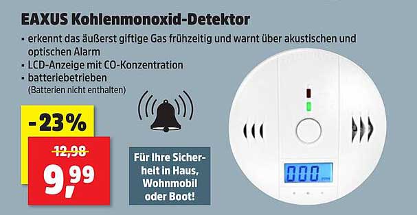 EAXUS Kohlenmonoxid-Detektor