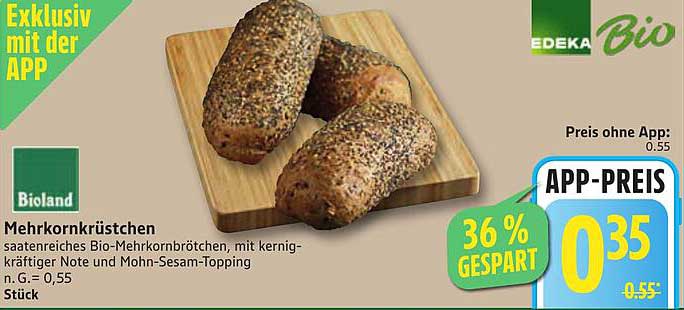 EDEKA Bio Mehrkornbrötchen – Saatenreich und Lecker