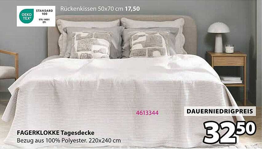 FAGERKLOKKE Tagesdecke 220x240 cm für 32,50 €