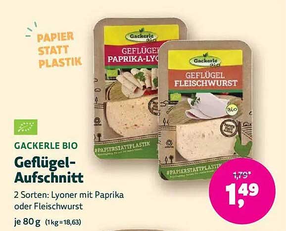 Gackerle Bio Geflügel-Aufschnitt