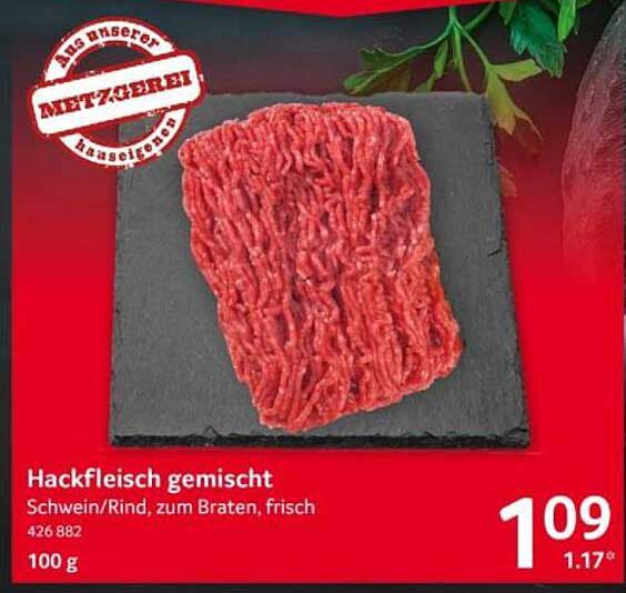 Hackfleisch gemischt Schwein/Rind, zum Braten, frisch