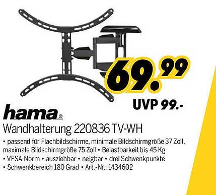 hama Wandhalterung 220836 TV-WH