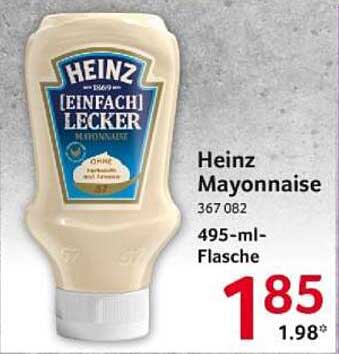 Heinz [Einfach] Lecker Mayonnaise 495-ml-Flasche