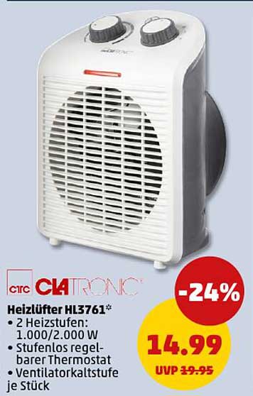Heizlüfter HL3761 von Clatronic