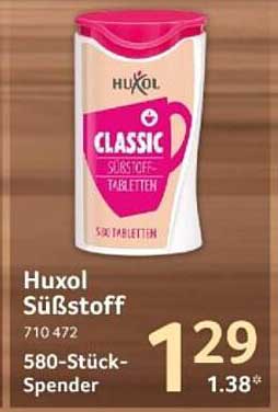 Huxol Süßstoff Classic - 580-Stück-Spender