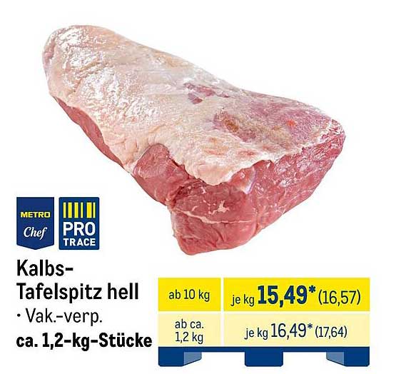 Kalbs-Tafelspitze hell - Vak-verpackt