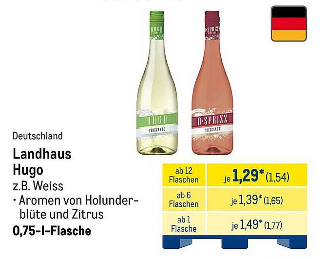Landhaus Hugo z.B. Weiss - Aromen von Holunderblüte und Zitrus