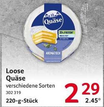 Loose Quäse verschiedene Sorten 220-g-Stück