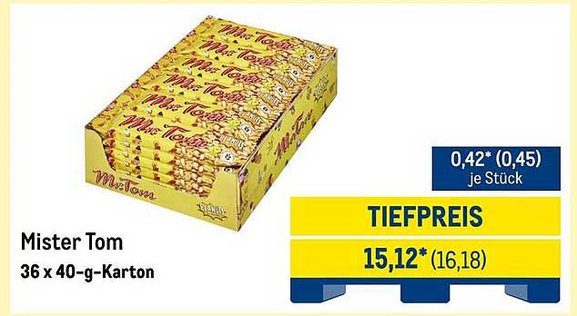 Mister Tom 36 x 40-g-Karton