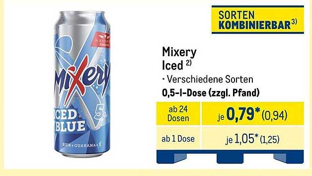 Mixery Iced – Verschiedene Sorten 0,5-l-Dose (zzgl. Pfand)