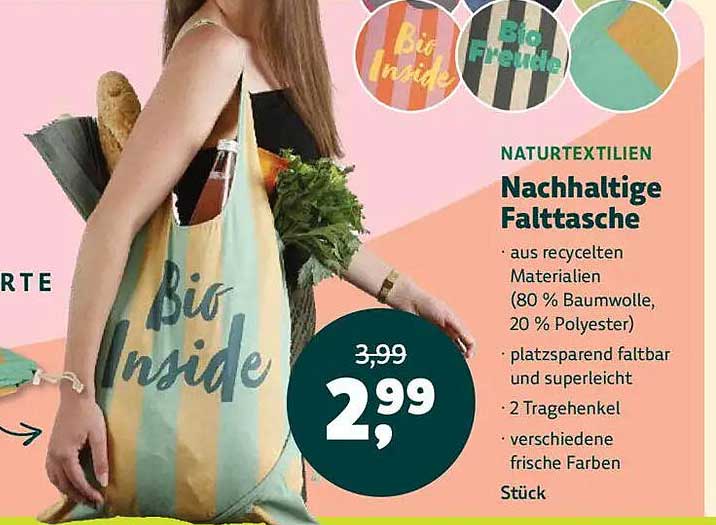 Nachhaltige Falttasche