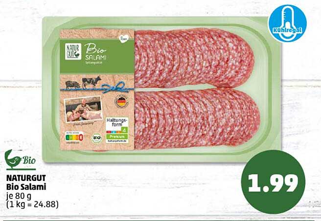 NATURGUT Bio Salami je 80 g