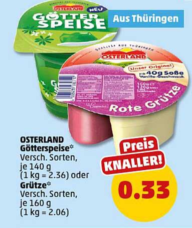 OSTERLAND Götterspeise und Rote Grütze - Jetzt im Penny-Prospekt!