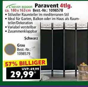 Paravent 4tlg.