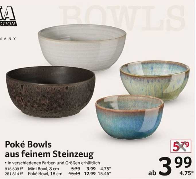 Poké Bowls aus feinem Steinzeug