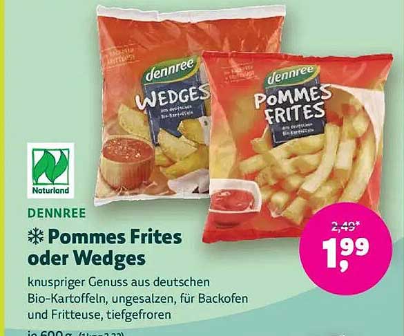 Pommes Frites oder Wedges